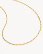 9k Solid Gold 18  Figaro Chain Necklace Supply