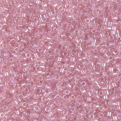 Miyuki Delica Bead 11 0 - DB1673 - Pearl Lined Transparent Pink AB Sale