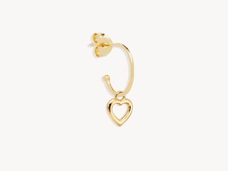 14k Solid Gold Pure Love Hoop Sale