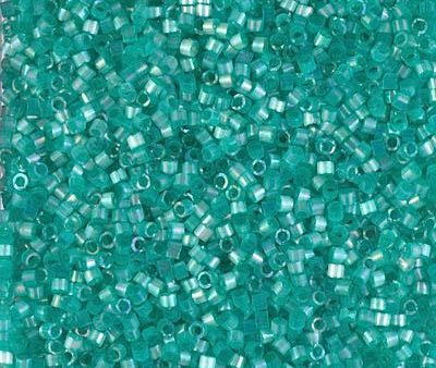 Miyuki Delica Bead 11 0 - DB1869 - Silk Inside Dyed Aqua Green AB Online