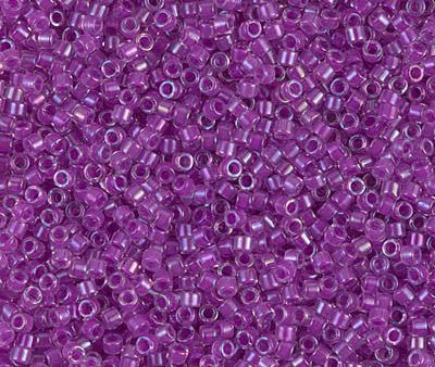 Miyuki Delica Bead 11 0 - DB0073 - Magenta Lined Crystal AB For Cheap