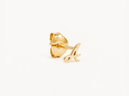 14k Solid Gold Love Letter Earring Supply