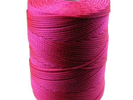 C-LON Bead Cord, Fluorescent Hot Pink - 0.5mm, 92 Yard Spool Sale