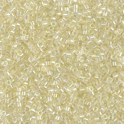 Miyuki Delica Bead 11 0 - DB1676 - Pearl LIned Transparent Pale Yellow AB Hot on Sale