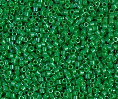 Miyuki Delica Bead 11 0 - DB0655 - Dyed Opaque Kelly Green Online Hot Sale