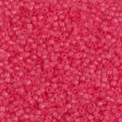 Miyuki Delica Bead 11 0 - DB0780 - Dyed Semi-Frosted Transparent Bubble Gum Pink Sale