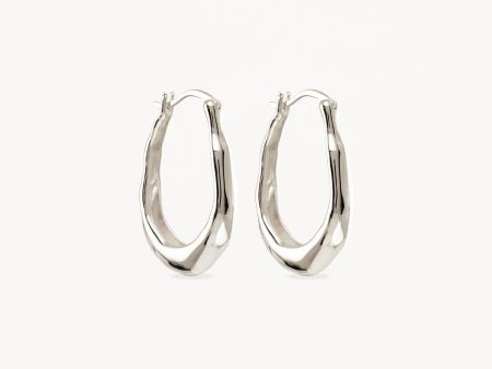 Sterling Silver Radiant Energy Large Hoops Online