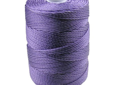 C-LON Bead Cord, Medium Purple - 0.5mm, 92 Yard Spool on Sale