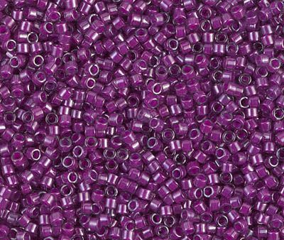 Miyuki Delica Bead 11 0 - DB0281 - Fuchsia Lined Crystal Luster Fashion