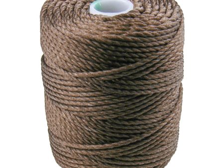 C-Lon Tex 400 Heavy Weight Bead Cord, Sepia - 1.0mm, 36 Yard Spool on Sale