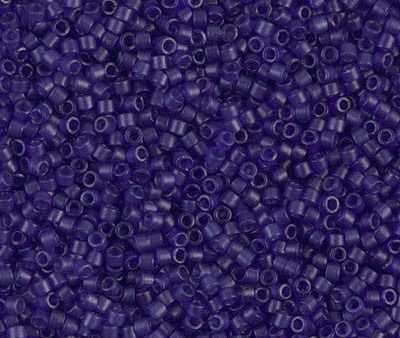 Miyuki Delica Bead 11 0 - DB0785 - Dyed Semi-Frosted Transparent Cobalt Fashion