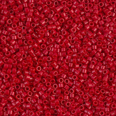 Miyuki Delica Bead 11 0 - DB0791 - Dyed Semi-Frosted Opaque Bright Red Cheap