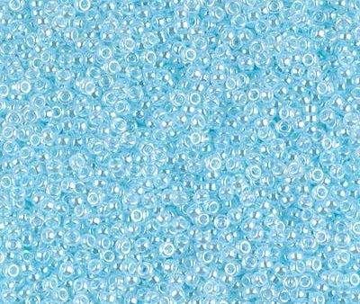 Miyuki 15 0 Round Seed Bead, 15-522, Light Aqua Ceylon For Discount