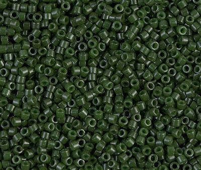 Miyuki Delica Bead 11 0 - DB0663 - Dyed Opaque Olive Online Hot Sale