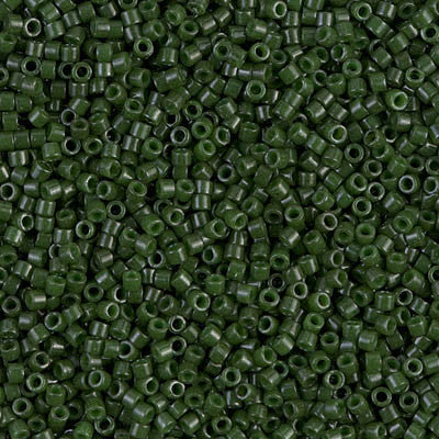 Miyuki Delica Bead 11 0 - DB0663 - Dyed Opaque Olive Online Hot Sale