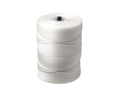 C-Lon Fine Weight Bead Cord, White - 0.4mm, 136 Yard Spool Cheap