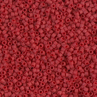 Miyuki Delica Bead 11 0 - DB0796 - Dyed Semi-Frosted Opaque Red Online Sale