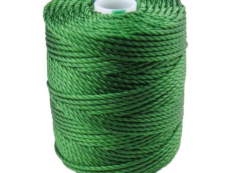 C-Lon Tex 400 Heavy Weight Bead Cord, Green - 1.0mm, 36 Yard Spool on Sale