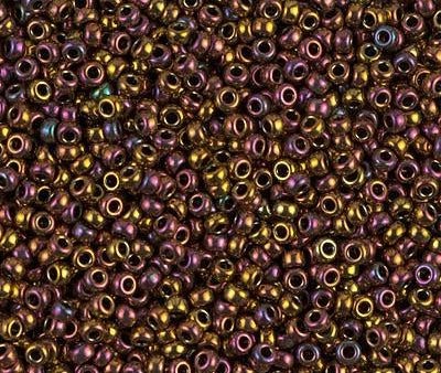 Miyuki 11 Round Seed Bead, 11-462, Metallic Gold Iris Cheap