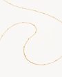 14k Solid Gold 21” Ball Chain Necklace For Sale