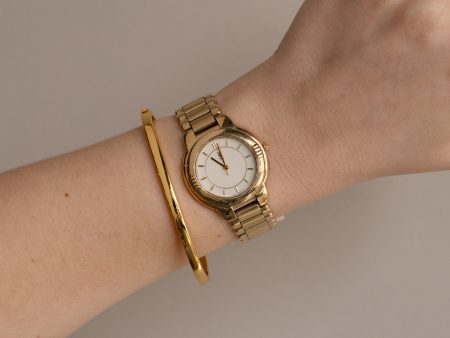 Vintage YSL Bold Round Gold Watch Cheap