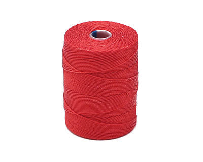 C-Lon Fine Weight Bead Cord, Shanghai Red - 0.4mm, 136 Yard Spool Online now