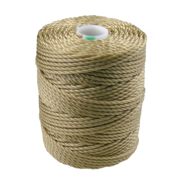 C-Lon Tex 400 Heavy Weight Bead Cord, Flax - 1.0mm, 36 Yard Spool For Discount