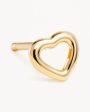 14k Solid Gold Pure Love Stud Earring For Cheap