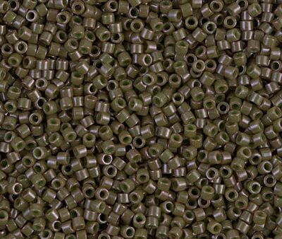 Miyuki Delica Bead 11 0 - DB0657 - Dyed Opaque Olive Drab Discount