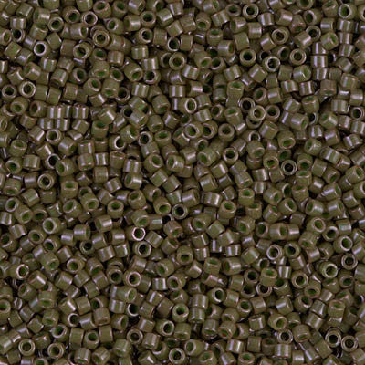 Miyuki Delica Bead 11 0 - DB0657 - Dyed Opaque Olive Drab Discount