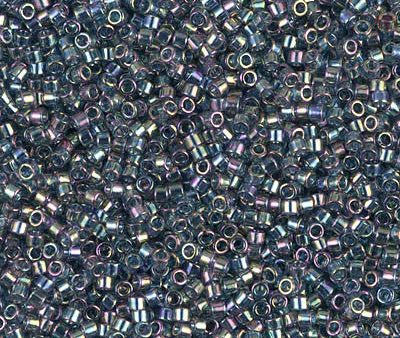 Miyuki Delica Bead 11 0 - DB0111 - Transparent Blue Gray Rainbow Gold Luster Hot on Sale