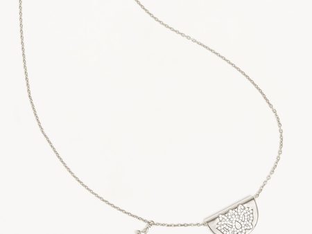 Sterling Silver Live In Light Lotus Necklace Sale