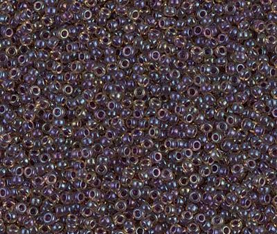 Miyuki 15 0 Round Seed Bead, 15-1839, Dark Amy Lined Topaz AB For Cheap