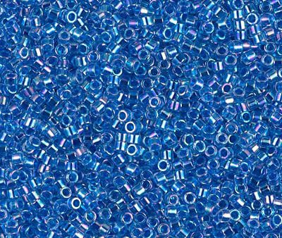 Miyuki Delica Bead 11 0 - DB0077 - Blue Lined Crystal AB Sale