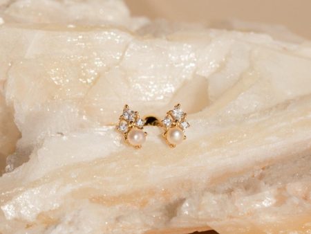 Angelina Pearl Studs For Cheap