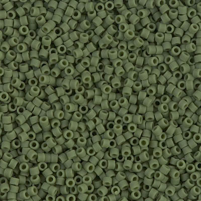 Miyuki Delica Bead 11 0 - DB1585 - Matte Opaque Avocado For Discount