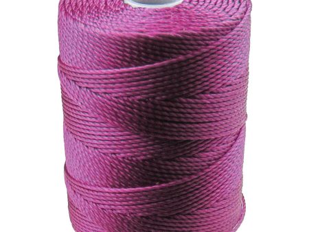 C-LON Bead Cord, Light Magenta - 0.5mm, 92 Yard Spool Cheap