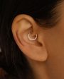 14k Solid Gold Diamond Radiant Daith Cartilage Earring on Sale