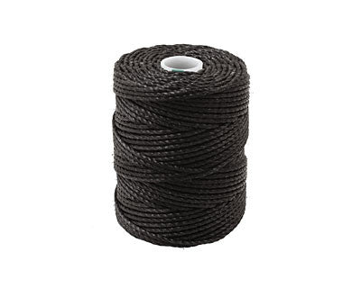 C-Lon Tex 400 Heavy Weight Bead Cord, Black - 1.0mm, 36 Yard Spool For Discount