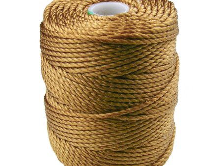 C-Lon Tex 400 Heavy Weight Bead Cord, Antique Gold - 1.0mm, 36 Yard Spool For Cheap