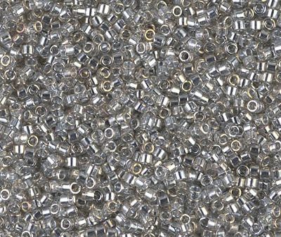 Miyuki Delica Bead 11 0 - DB0114 - Transparent Silver Gray Gold Luster Sale