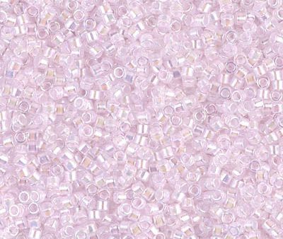 Miyuki Delica Bead 11 0 - DB0055 - Pink Lined Crystal AB For Cheap