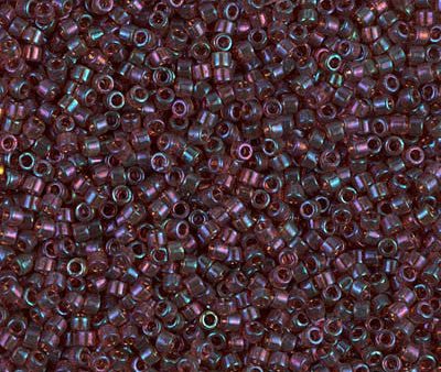 Miyuki Delica Bead 11 0 - DB0104 - Claret Rainbow Gold Luster Supply