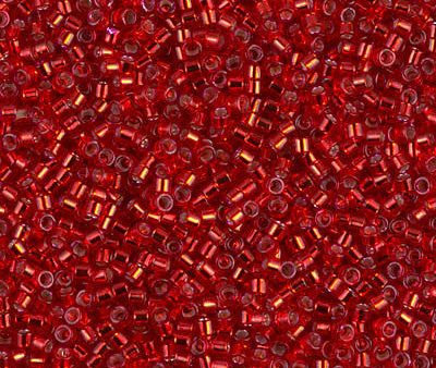 Miyuki Delica Bead 11 0 - DB0602 - Dyed Silver Lined Red For Cheap