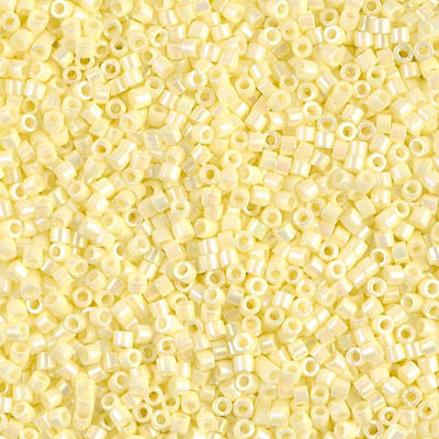 Miyuki Delica Bead 11 0 - DB1501 - Opaque Pale Yellow AB Fashion