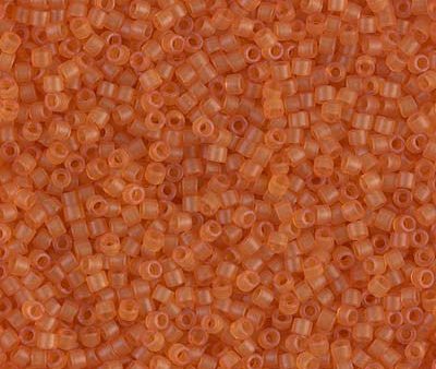 Miyuki Delica Bead 11 0 - DB0781 - Dyed Semi-Frosted Transparent Amber Discount