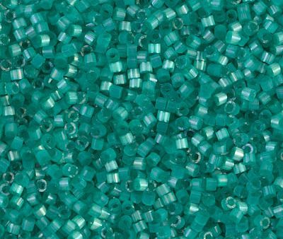 Miyuki Delica Bead 11 0 - DB1813 - Dyed Aqua Green Silk Satin Hot on Sale