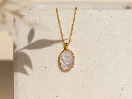 Vintage Rose Necklace Discount