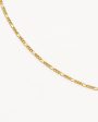 9k Solid Gold 18  Figaro Chain Necklace Supply