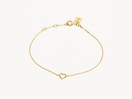 14k Solid Gold Pure Love Bracelet For Sale